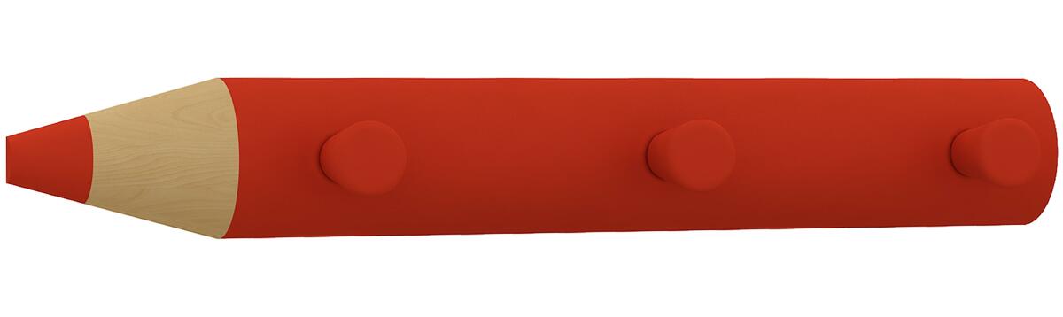 Bild 1 von Hakenleiste ''Stifto'', in Rot, Rot