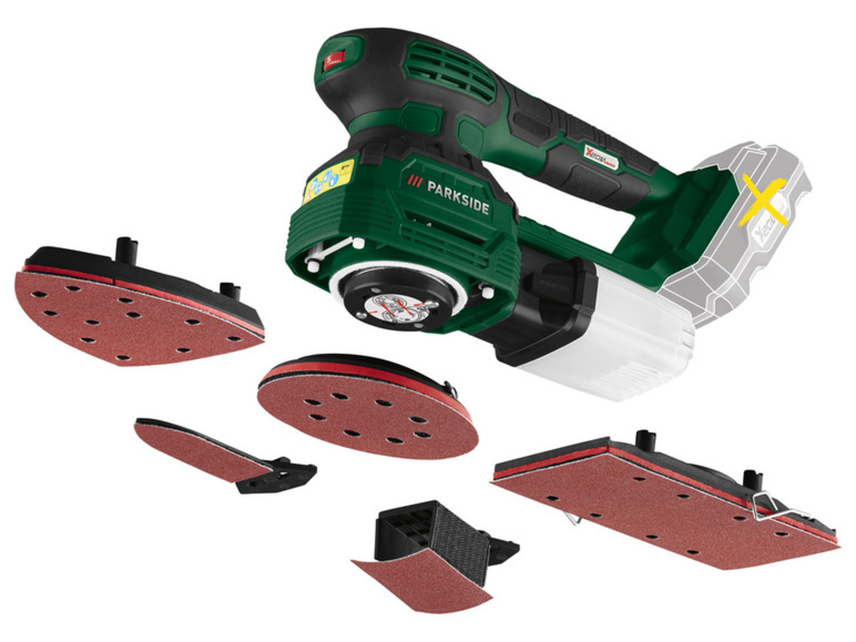 PARKSIDE® 20 V 3in1 AkkuMultischleifer »PMSA 20Li A1«, ohne Akku