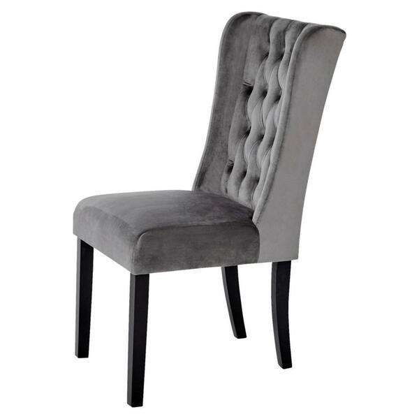 Bild 1 von Livetastic Stuhl, Anthrazit, Grau, Schwarz, Holz, Textil, Eukalyptusholz, massiv, eckig, 50x62x99 cm, Esszimmer, Stühle, Esszimmerstühle