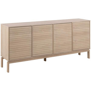 Livetastic Sideboard, Weiß, Holzwerkstoff, Eiche, massiv,massiv,furniert, 4 Fächer, 180x80x40 cm, Schlafzimmer, Schlafzimmer Kommoden