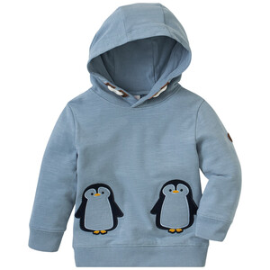 Baby Sweatshirt mit Pinguin-Applikation HELLBLAU
