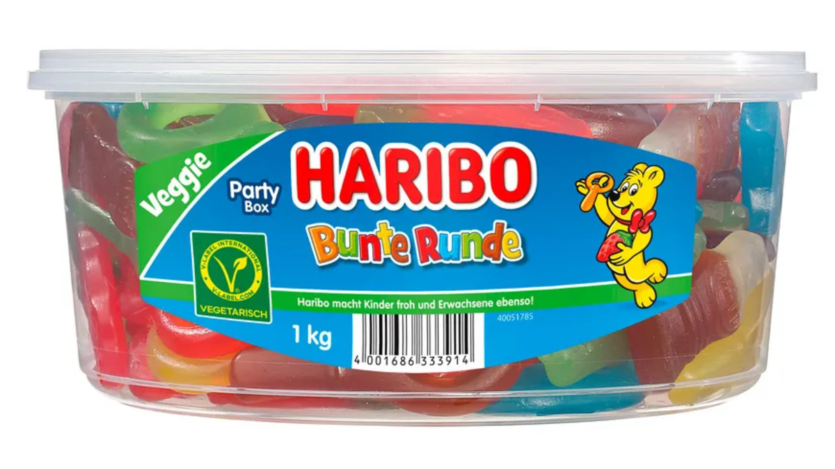 Bild 1 von Haribo Fruchtgummi Bunte Runde Runddose
