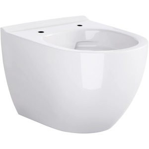 sanicomfort Harmony Wandtiefspül-WC antibak., spülrandlos, Schallschutz, weiß