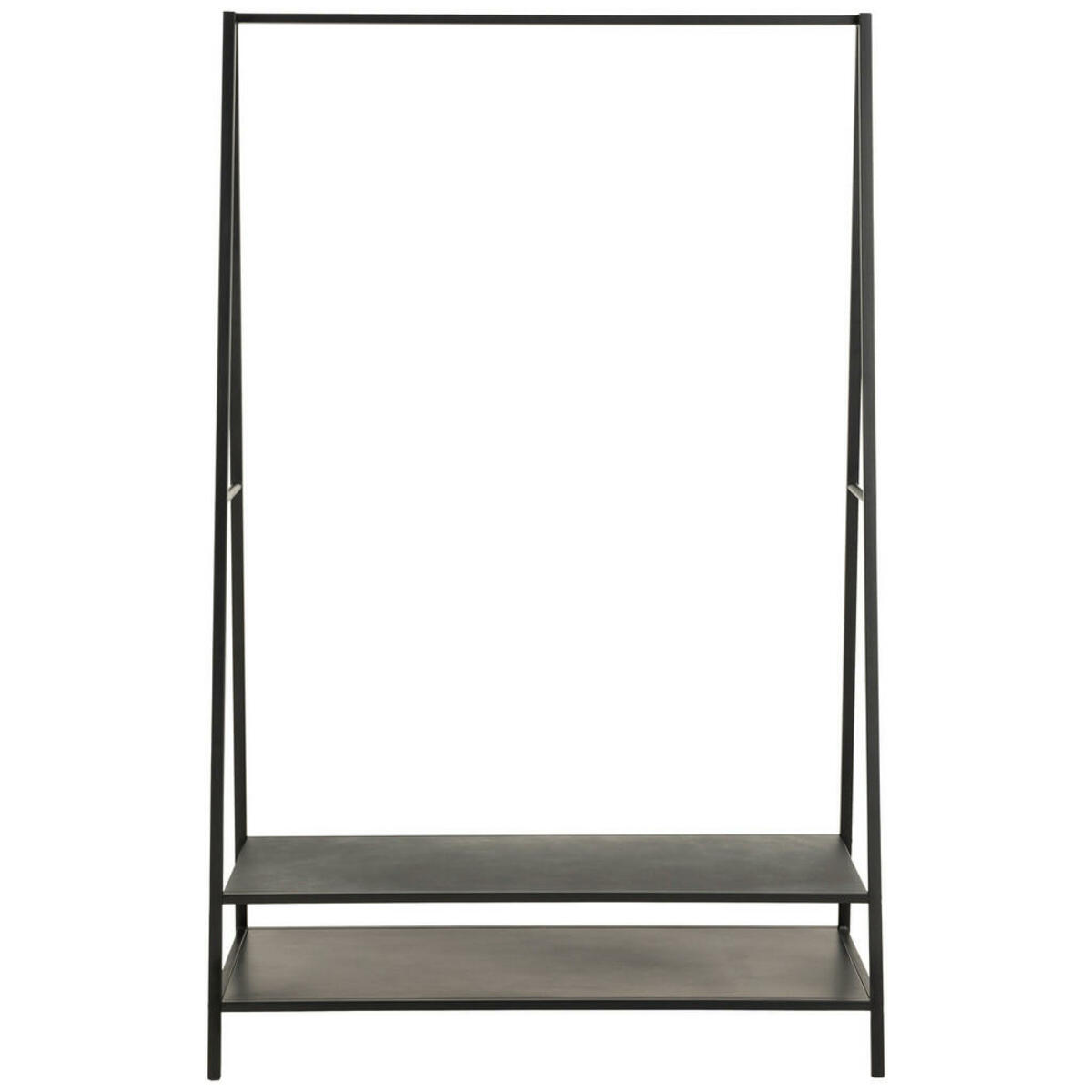 Bild 1 von Livetastic Garderobe, Schwarz, Metall, 2 Fächer, 105x170x50 cm, Garderobe, Garderoben-Sets