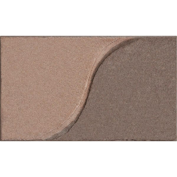 Bild 1 von Grund Badteppich Manta, Taupe, Textil, Wellen, rechteckig, 70 cm, Oeko-Tex® Standard 100, rutschfest, beidseitig verwendbar, Badtextilien, Badematten