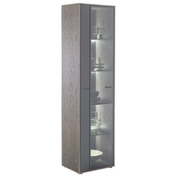 Bild 1 von Mid.you Vitrine, Eiche, Glas, furniert, 4 Fächer, 50x190x37 cm, Esszimmer, Vitrinen