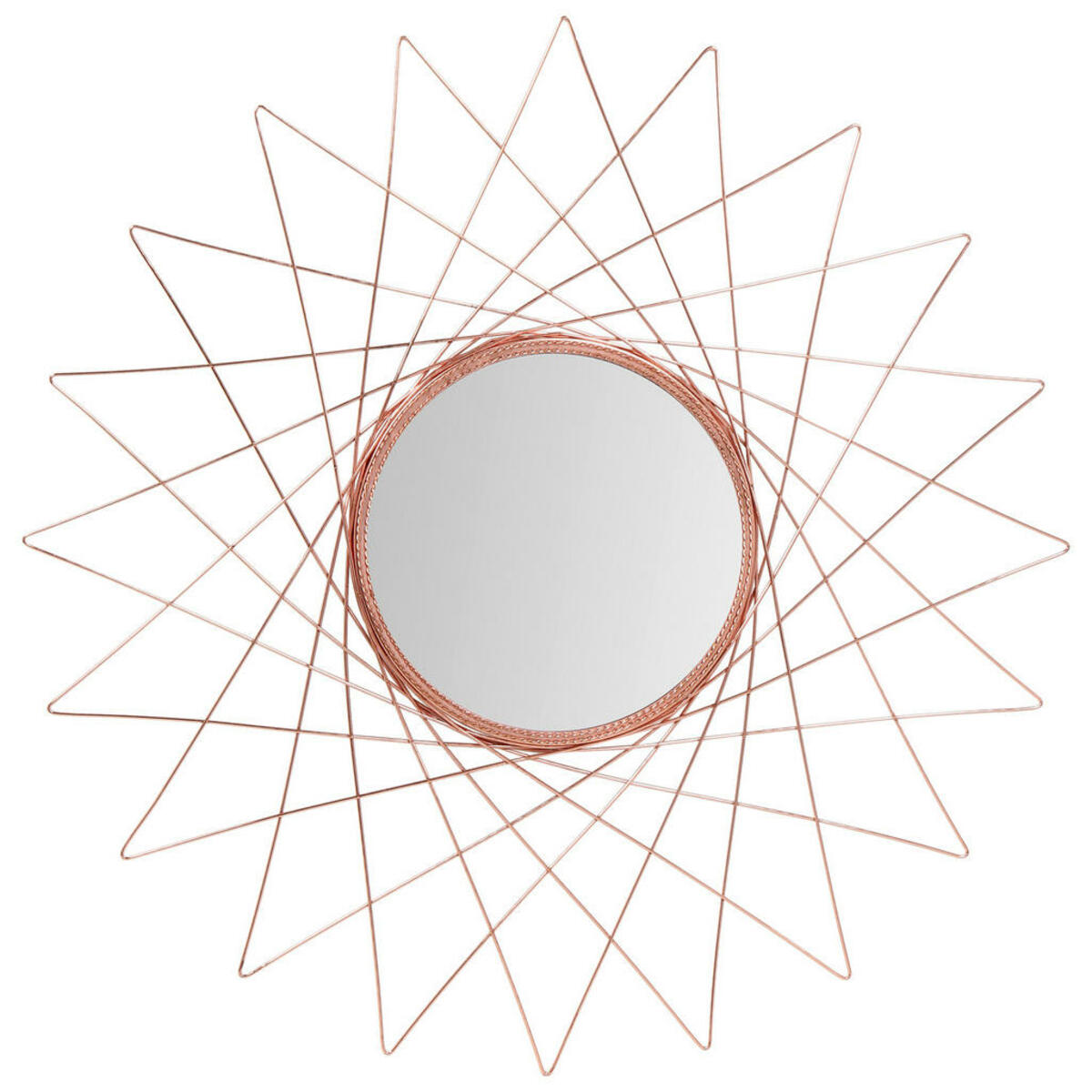 Bild 1 von Mid.you Wandspiegel, Kupfer, Metall, Glas, organisch, 79x79x2 cm, Wohnspiegel, Wandspiegel