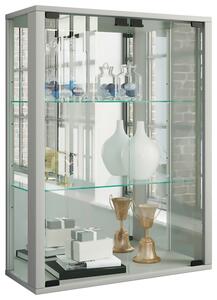 Hängevitrine ''Udina'', in Silberfarben, Silberfarben