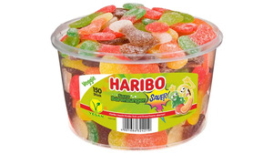 Haribo Fruchtgummi Saure Bärenzungen Runddose Veggie