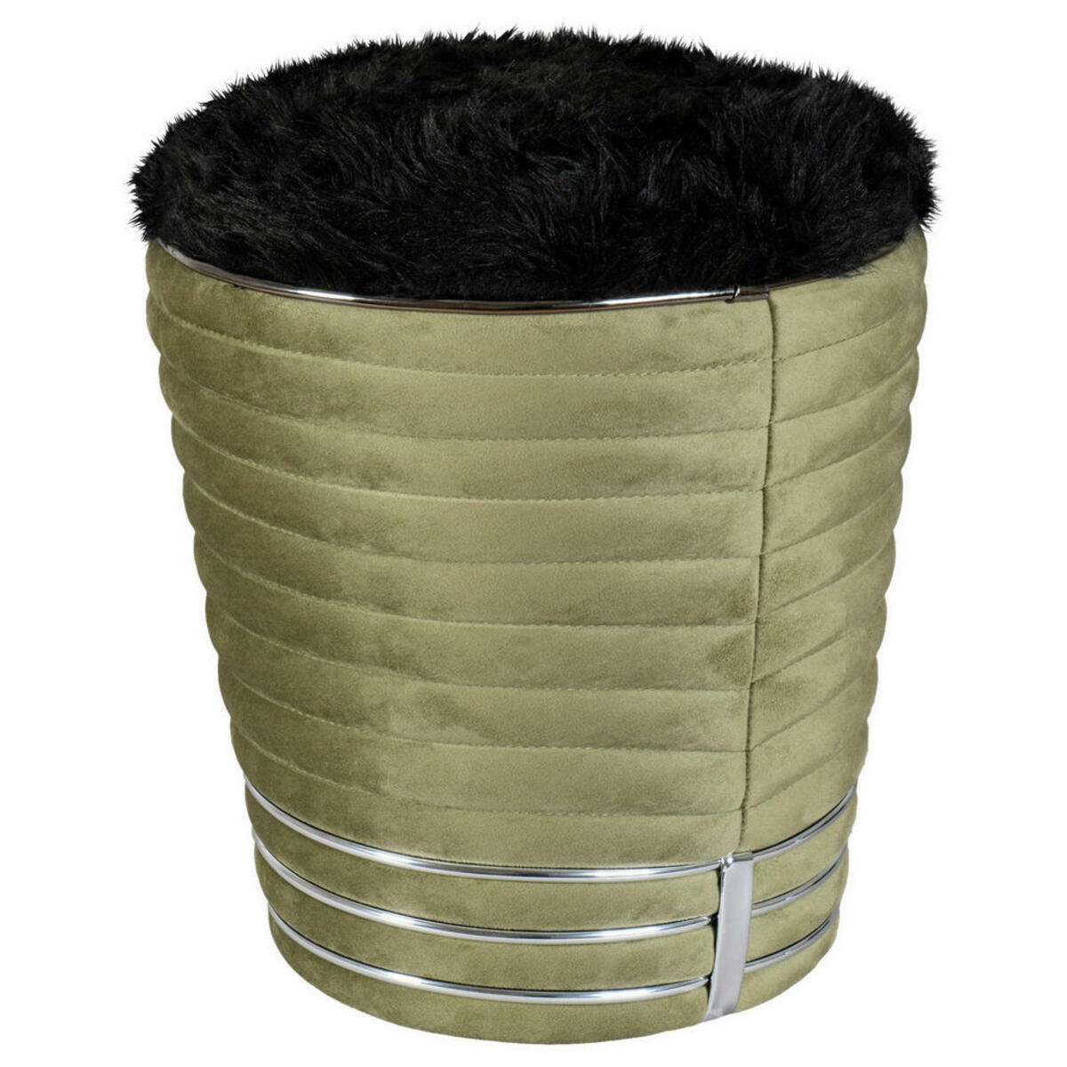 Bild 1 von Mid.you Hocker, Graphit, Grün, Textil, 50 cm, Wohnzimmer, Hocker, Sitzhocker