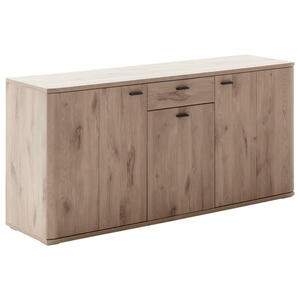 Mid.you Sideboard, Eiche, Holzwerkstoff, 3 Fächer, 1 Schubladen, 149x78x44 cm, Schlafzimmer, Schlafzimmer Kommoden