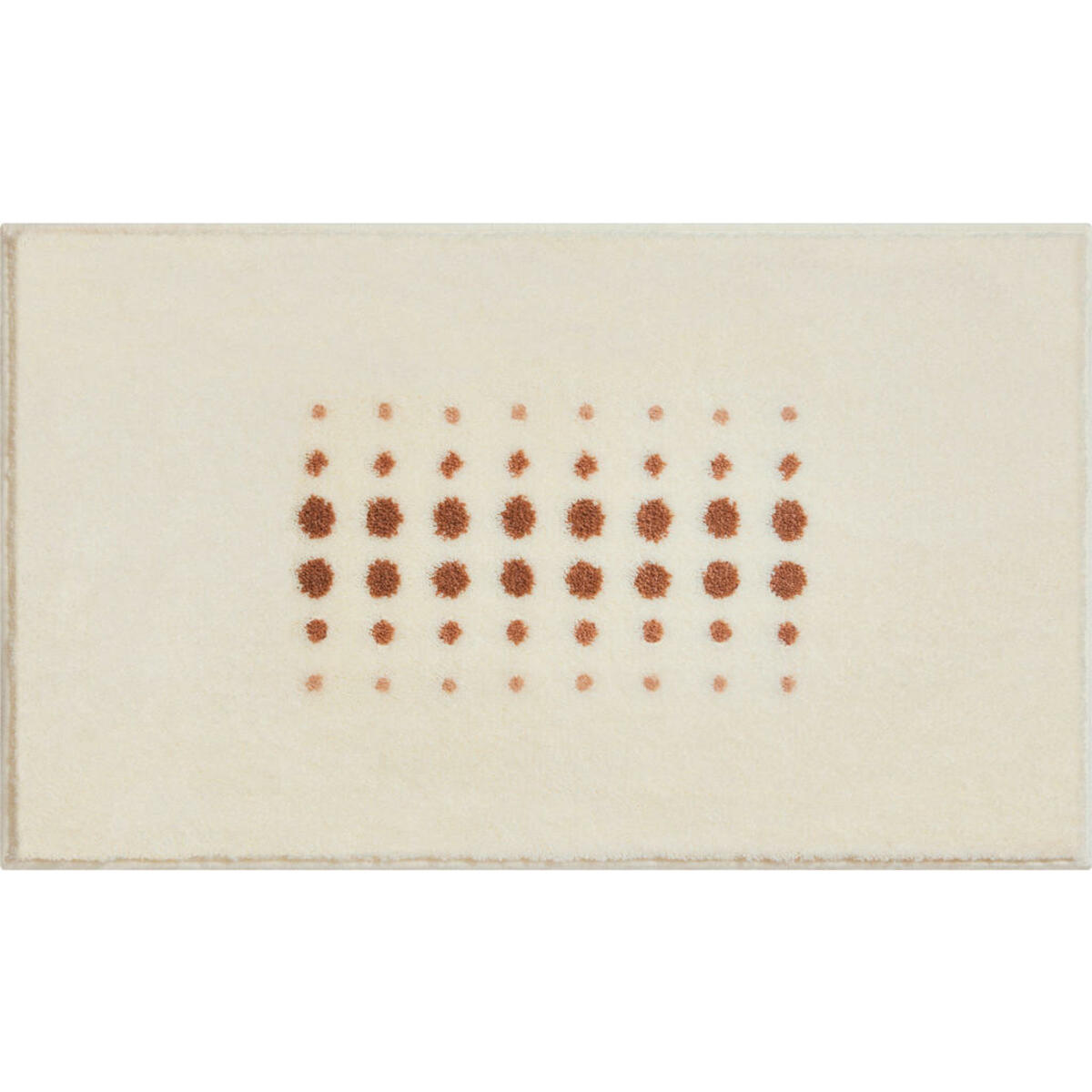 Bild 1 von Grund Badteppich Siria, Natur, Gold, Textil, Kreise, rechteckig, 70 cm, Oeko-Tex® Standard 100, rutschfest, Badtextilien, Badematten