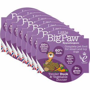 Little Big Paws Hundefutter Zarte Ente & Gemüse, 8er Pack