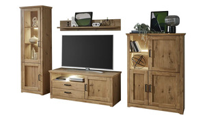 Wohnwand  Boston ¦ holzfarben ¦ Maße (cm): B: 337 H: 204 T: 52 Kommoden & Sideboards > Wohnwände - Sconto