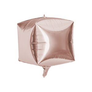 Folienballon Cube, H:30cm, rosa