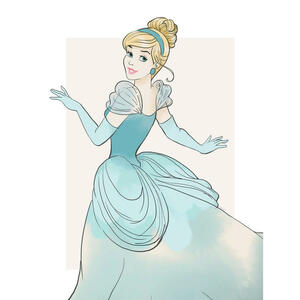 Komar Wandbild Cinderella Beauty Disney B/L: ca. 30x40 cm