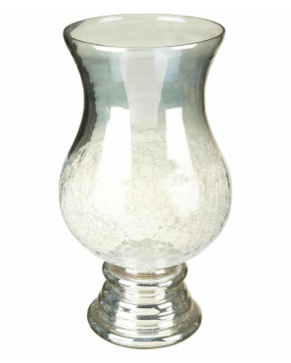 Bild 1 von Teelichthalter aus Glas
       
      ca. 19 x 19 x 34,5 cm
     
      silber