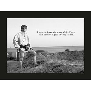 Komar Wandbild Star Wars Classic Luke Quote Star Wars B/L: ca. 40x30 cm