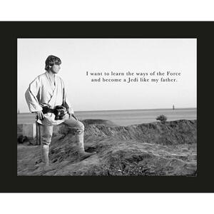 Komar Wandbild Star Wars Classic Luke Quote Star Wars - Classic B/L: ca. 50x40 cm