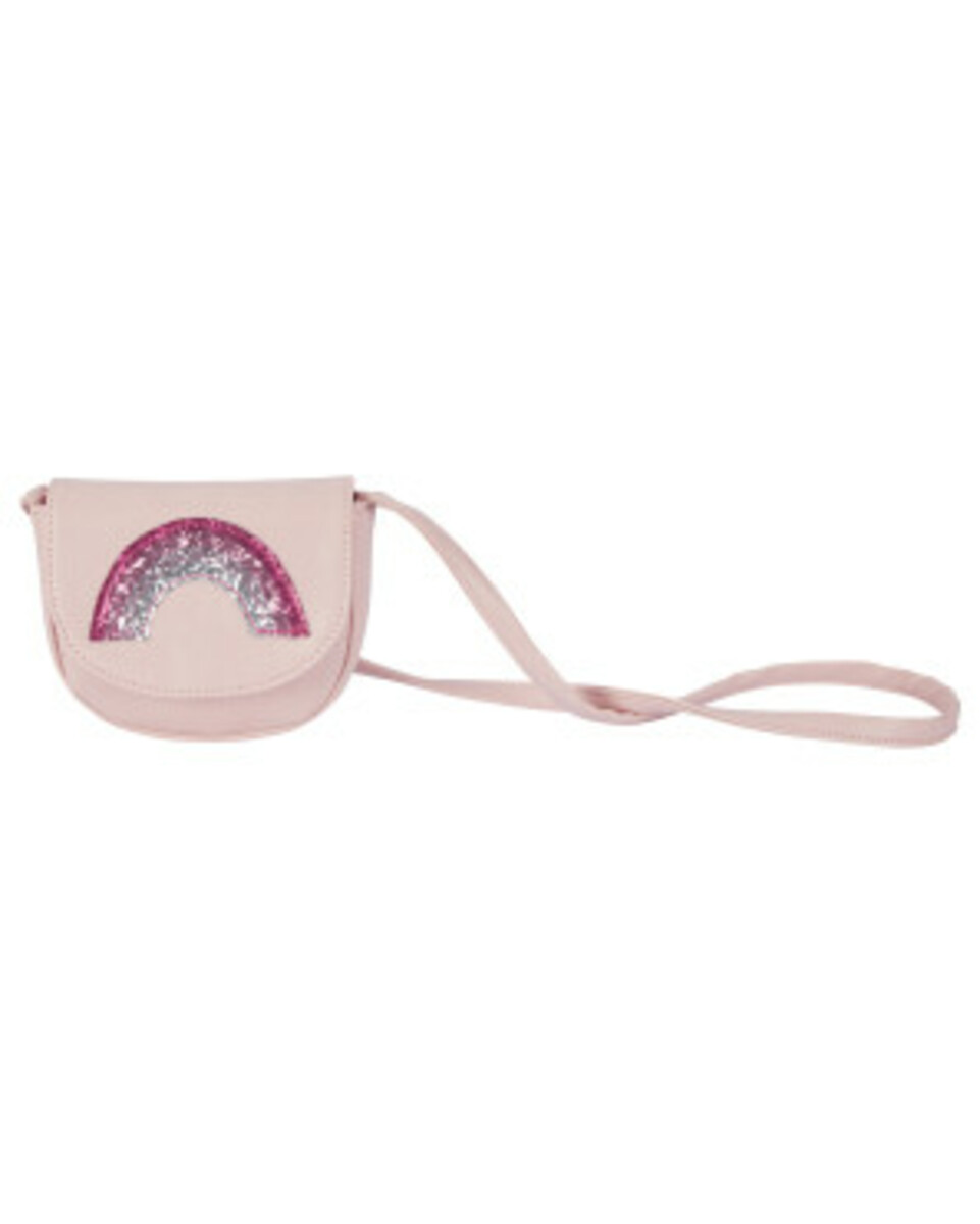 Bild 1 von Satteltasche mit Regenbogen-Applikation
       
      Kiki & Koko, ca. 13 x 3,5 x 10 cm
     
      rosa