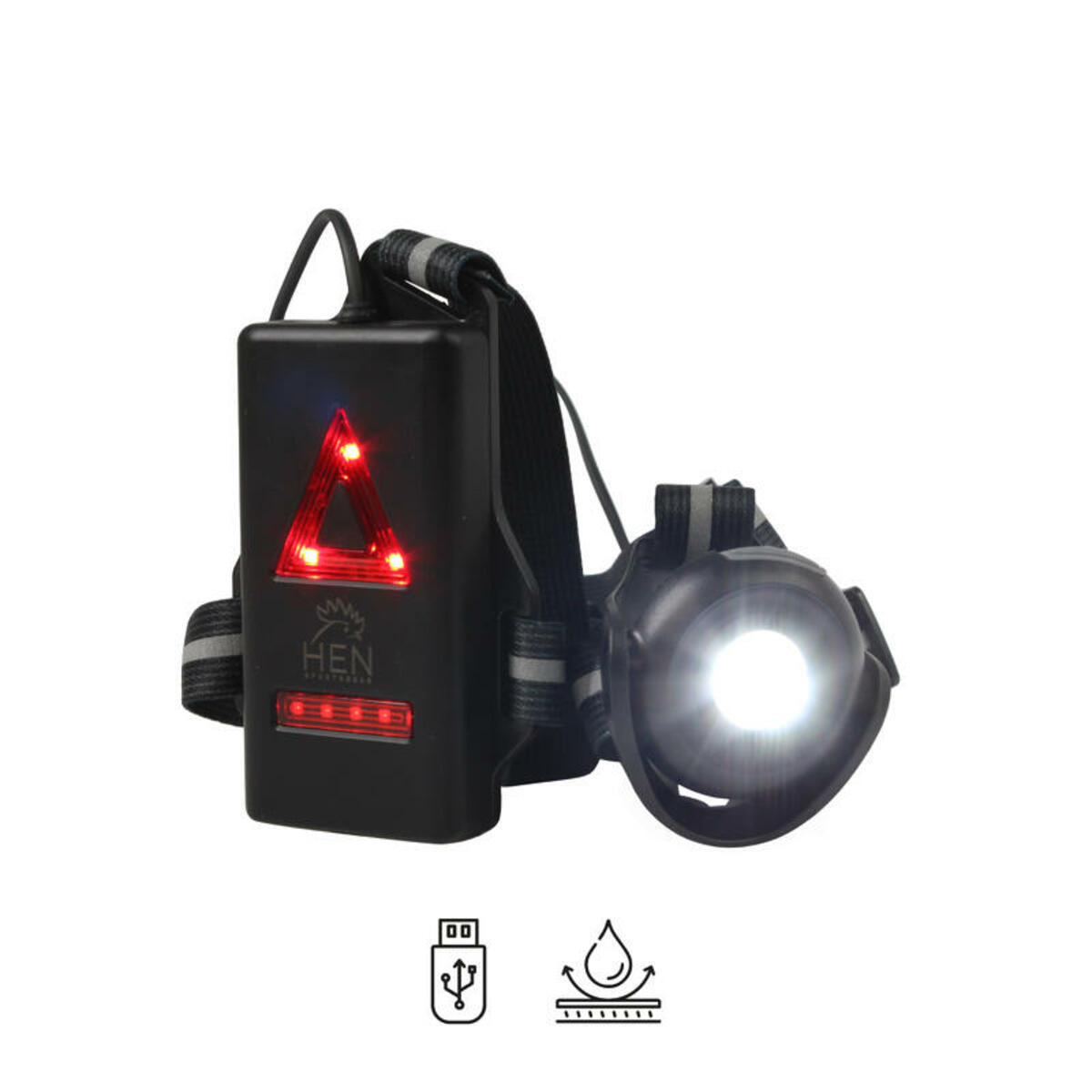 Bild 1 von HEN SPORTSGEAR Lauflicht - Brustlicht 500 Lumen - USB aufladbar