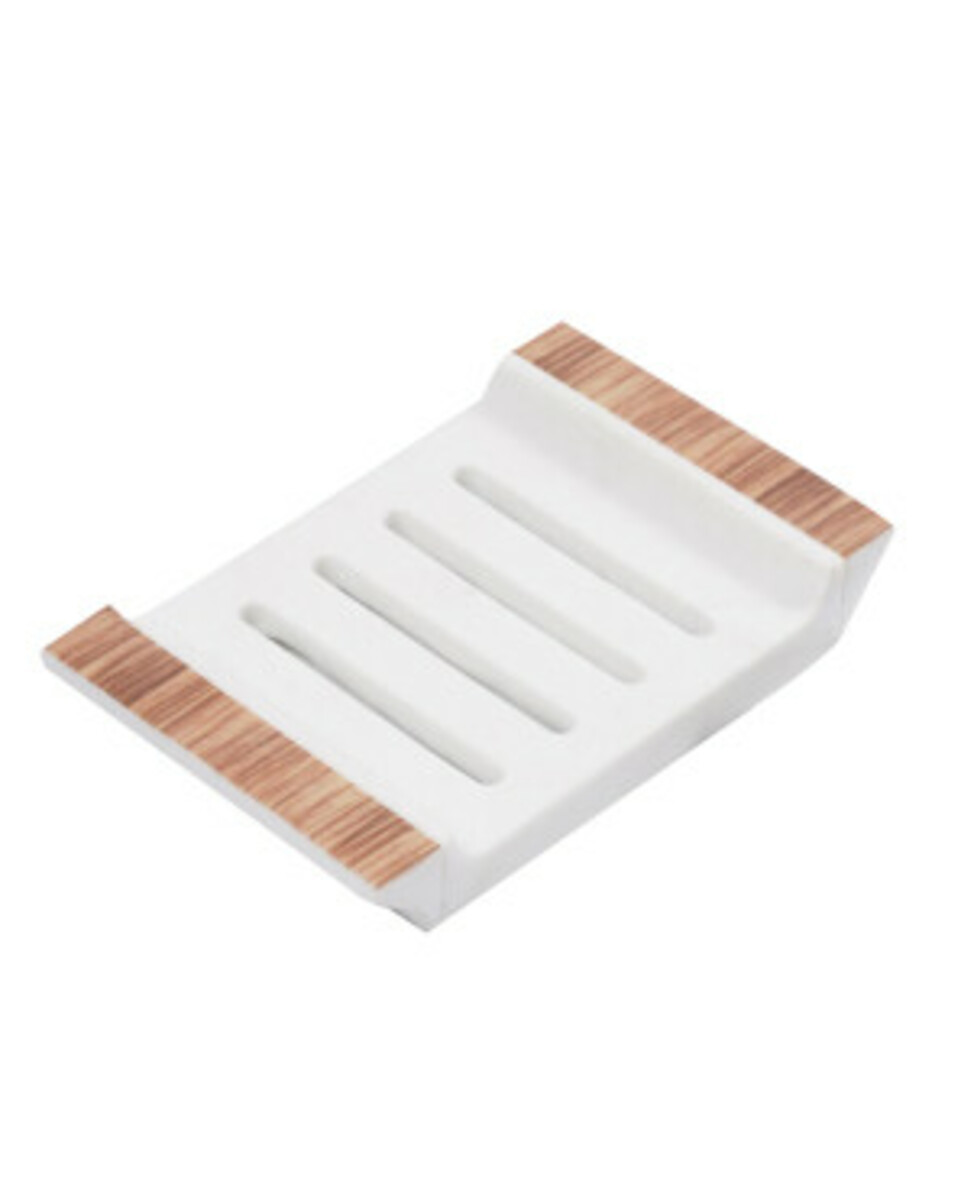 Bild 1 von Seifenschale aus Harz
       
      ca. 14 x 9 x 2 cm
     
      weiß