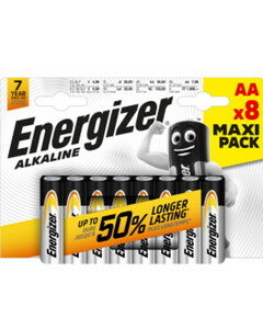 AA-Batterien
       
      8-er Pack, Energizer Alkaline Power
     
      grau/schwarz