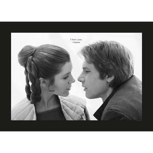 Komar Wandbild Star Wars Classic Leia Han Love Star Wars B/L: ca. 70x50 cm