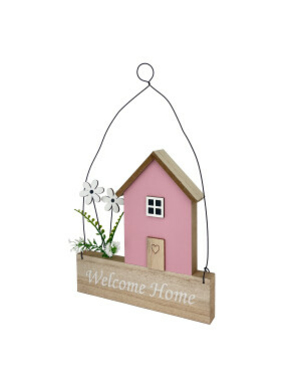 Bild 1 von Hängedeko mit Willkommensschriftzug
       
      ca. 20 x 3 x 25 cm
     
      rosa