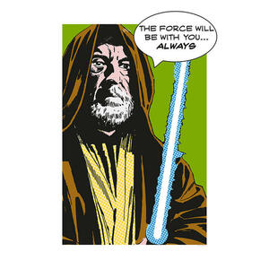 Komar Wandbild Star Wars Classic Comic Quote Obi W Star Wars B/L: ca. 50x70 cm