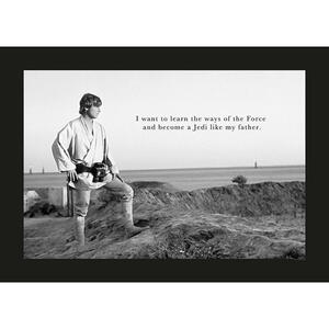 Komar Wandbild Star Wars Classic Luke Quote Star Wars - Classic B/L: ca. 70x50 cm