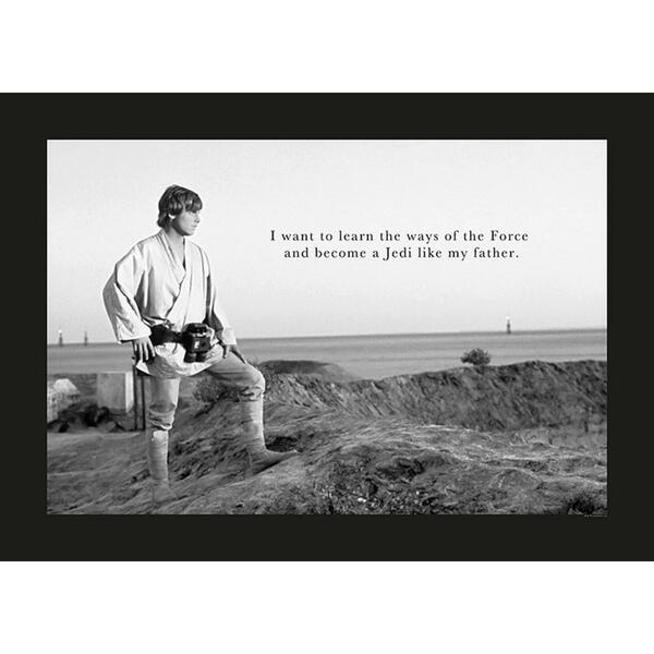 Bild 1 von Komar Wandbild Star Wars Classic Luke Quote Star Wars - Classic B/L: ca. 70x50 cm