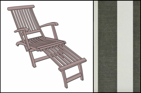 Bild 1 von Deckchairauflage SK Basic aus Dralon von GartenKultur abnehm. Fußteil