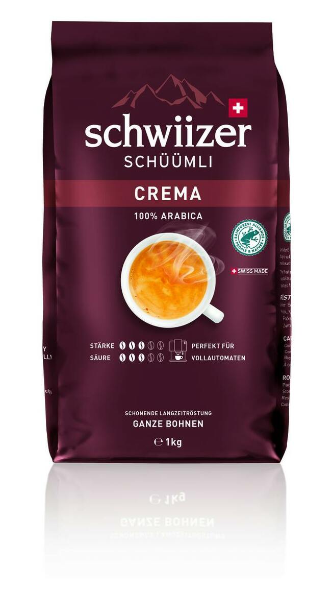 Bild 1 von Schwiizer Schüümli Crema Bohne (1kg)