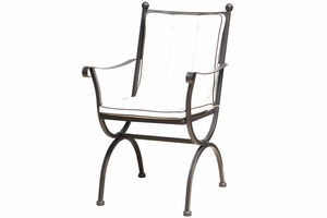 MBM Sitz- und Rückenkissen für Sessel Romeo, natur/beige, schwarzer Keder