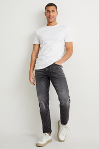 C&A Tapered Jeans-LYCRA®-recycelt, Grau, Größe: W38 L32