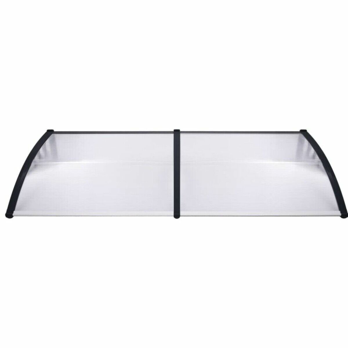 Bild 2 von Green Yard XXL Vordach 200 x 100 cm mit 2 Halterungen, 2 Polycarbonatplatten, Aluminiumverbinder, 1