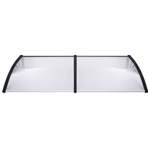 Bild 2 von Green Yard XXL Vordach 200 x 100 cm mit 2 Halterungen, 2 Polycarbonatplatten, Aluminiumverbinder, 1