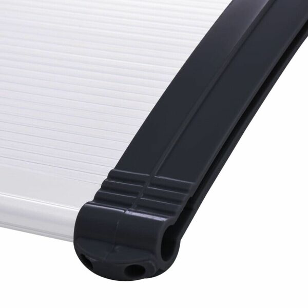 Bild 4 von Green Yard XXL Vordach 200 x 100 cm mit 2 Halterungen, 2 Polycarbonatplatten, Aluminiumverbinder, 1