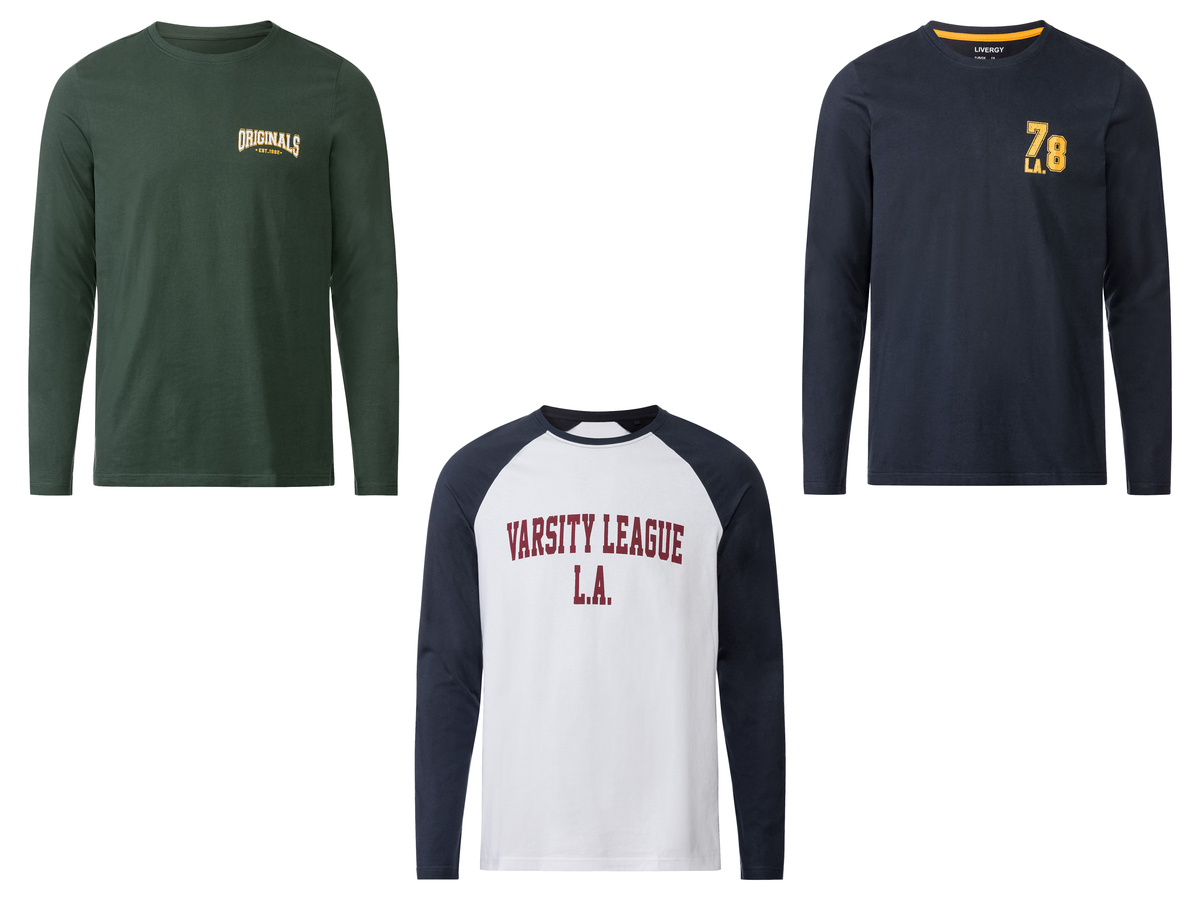 Bild 1 von LIVERGY® Herren Langarmshirt aus reiner Baumwolle