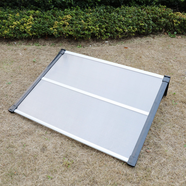 Bild 2 von Green Yard Vordach für Fenster 120 x 90 cm mit 2 Halterungen, 2 Polycarbonatplatten, Aluminiumverbin