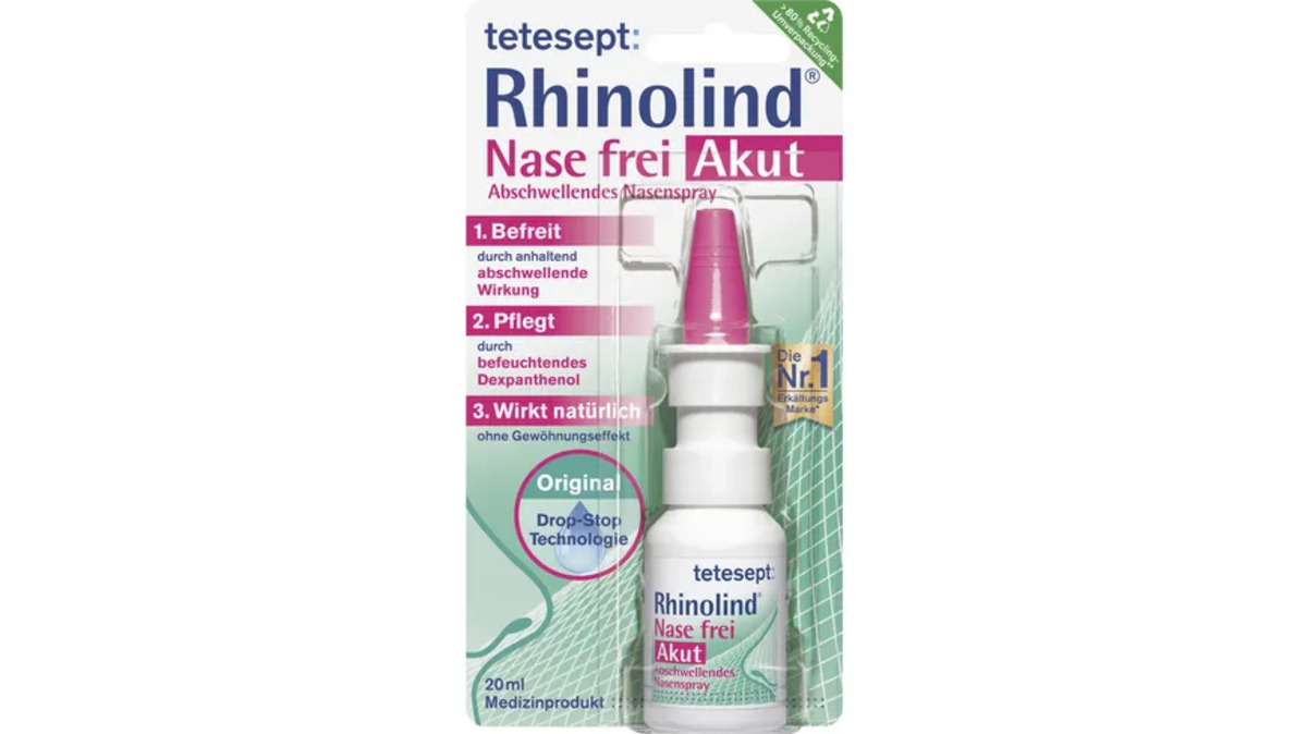 Bild 1 von tetesept Rhinolind® Nase frei Akut Abschwellendes Nasenspray