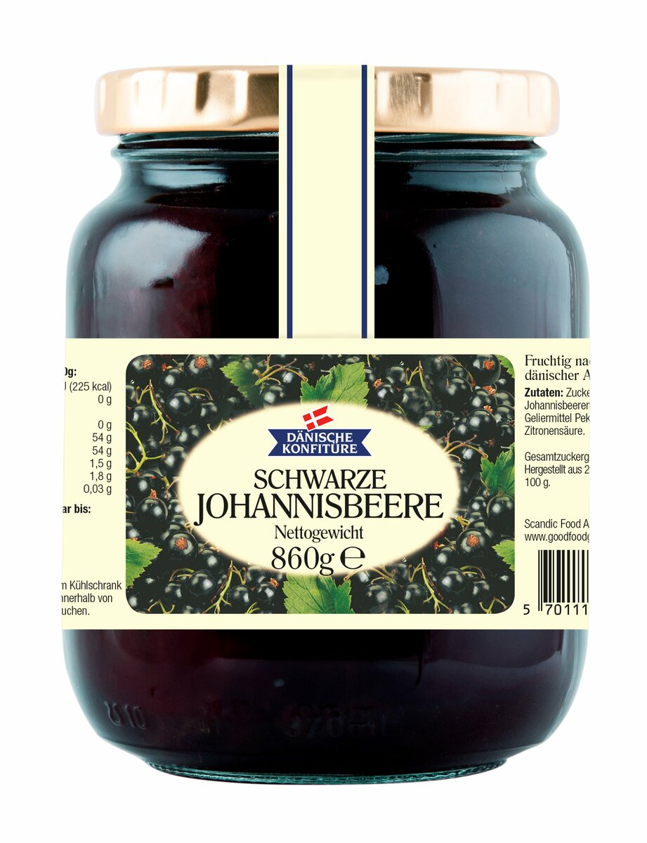Bild 1 von Dänische Konfitüre 'Schwarze Johannisbeere'