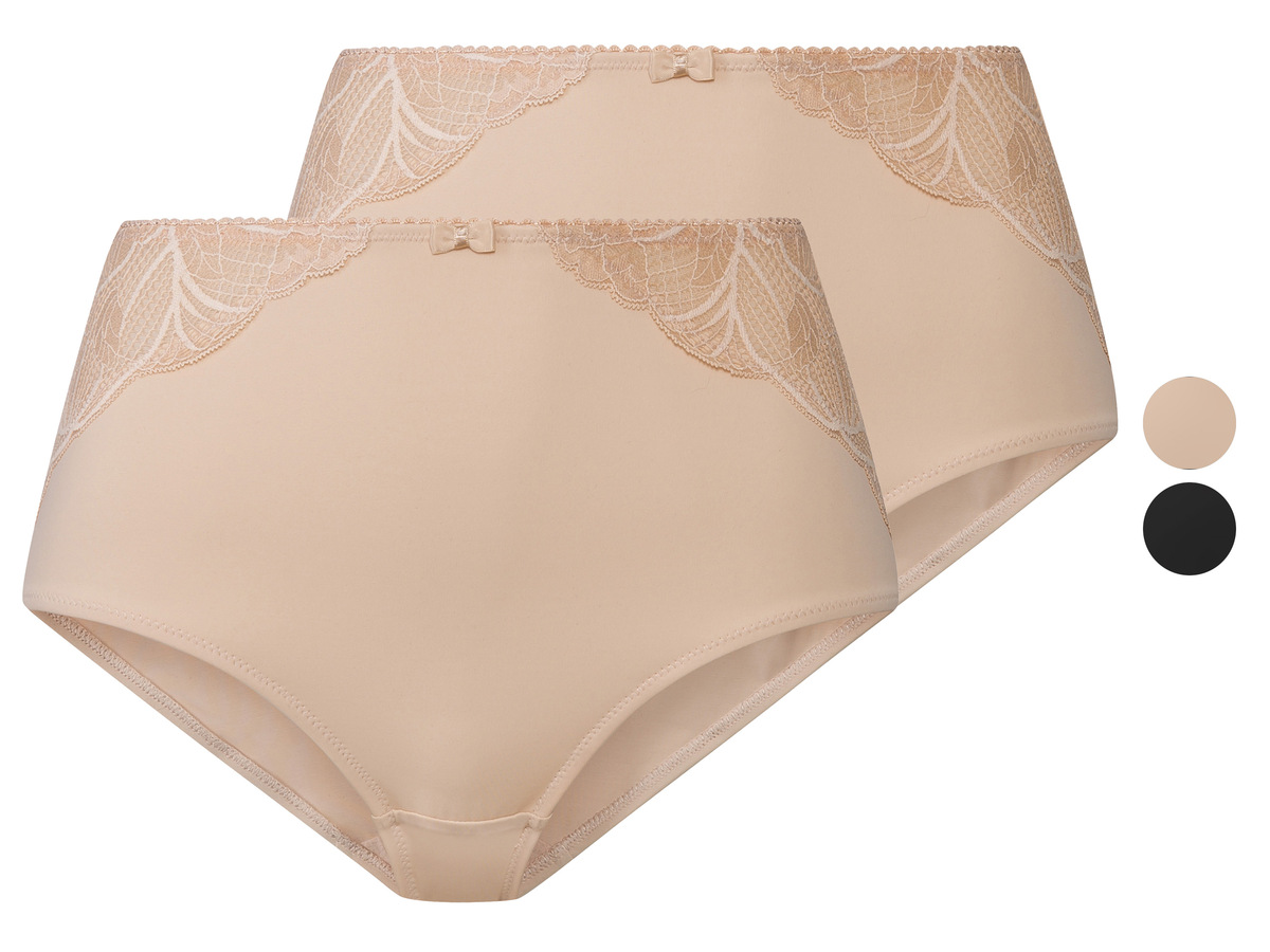Bild 1 von esmara® Damen Miederslips, 2 Stück, mit Spitze