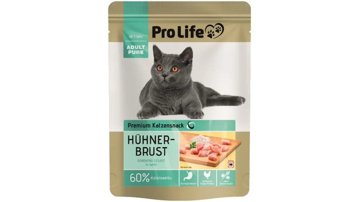 Bild 1 von Pro Life Katze Hühnerbrust in Gelee 70g