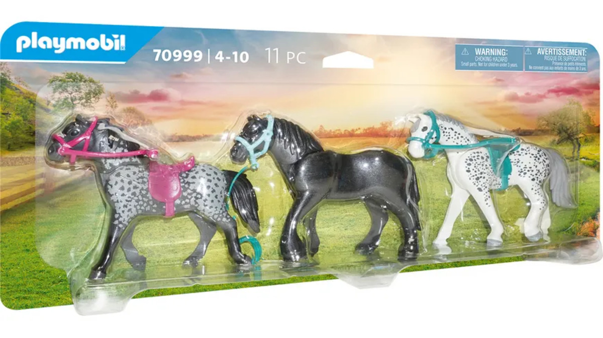 Bild 1 von PLAYMOBIL 70999 3 Pferde: Friese, Knabstrupper & Andalusier