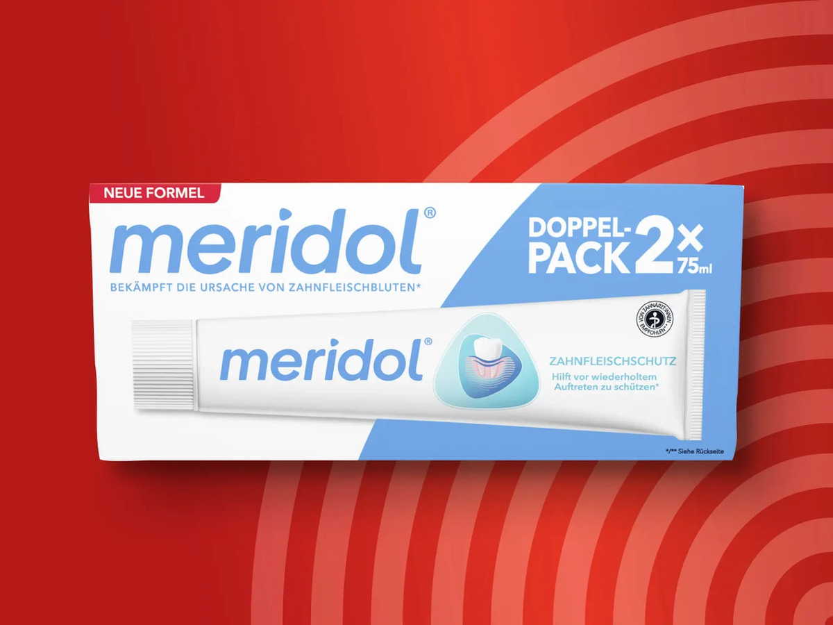 Bild 1 von Meridol Zahnpasta Doppelpack, 
         2x 75 ml