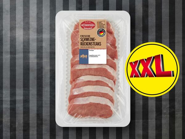 Metzgerfrisch Frische Schweinerückensteaks XXL, 800 5,99 ansehen! für von € g Lidl