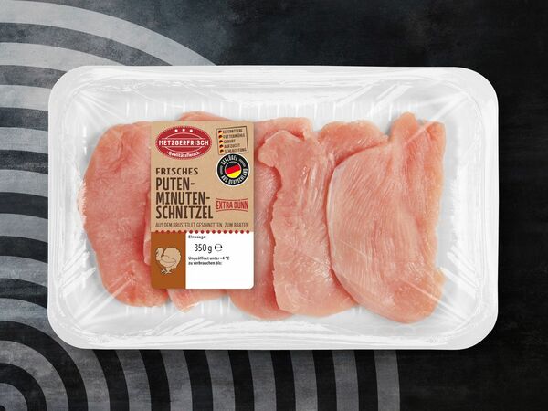 Metzgerfrisch Frisches Puten-Minutenschnitzel, 350 g von Lidl ansehen!