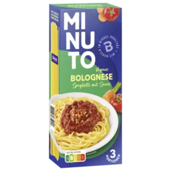 Bild 1 von Birkel Minuto Spaghetti-Fertiggericht mit veganer Bolognese oder Tomate Kräuter